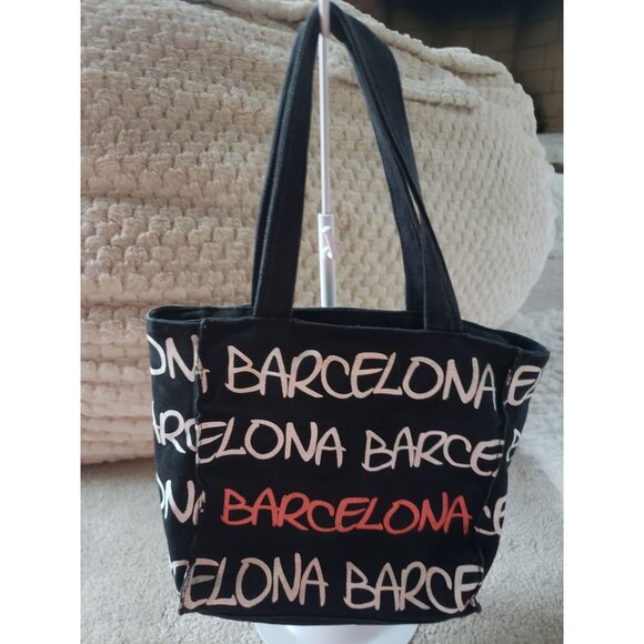 Robin Ruth Barcelona-Canvas Tote Bag With Bold Print & Reinforced Straps Small - Picture 4 of 16